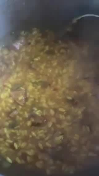 Foto del paso 7 de la receta: Arroz meloso con solomillo de cerdo en olla express