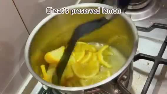 A picture of step 1 of Double lemon chicken with cheat’s preserved lemon.