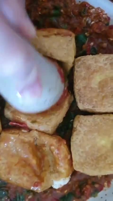 Foto langkah ke 5 dari resep Tahu Penyet.