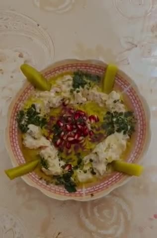 صورة لخطوة 3 من وصفة مقبلات سلطة الباذنجان المشوي باللبن