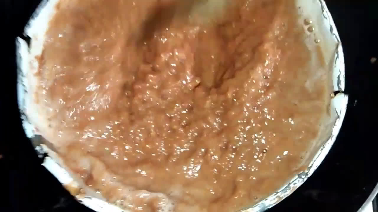 A picture of step 3 of Falsa chutney/grewia sauce.