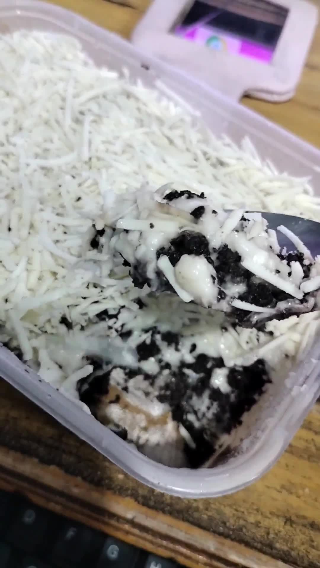 Foto langkah ke 5 dari resep Oreo chesse cake creamy enakkk anti gagal.