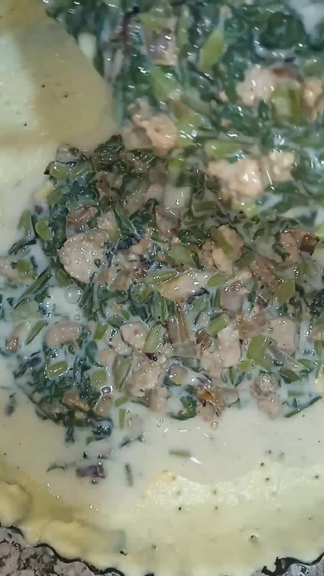 Une image de l'étape 6 de Quiche aux épinards.