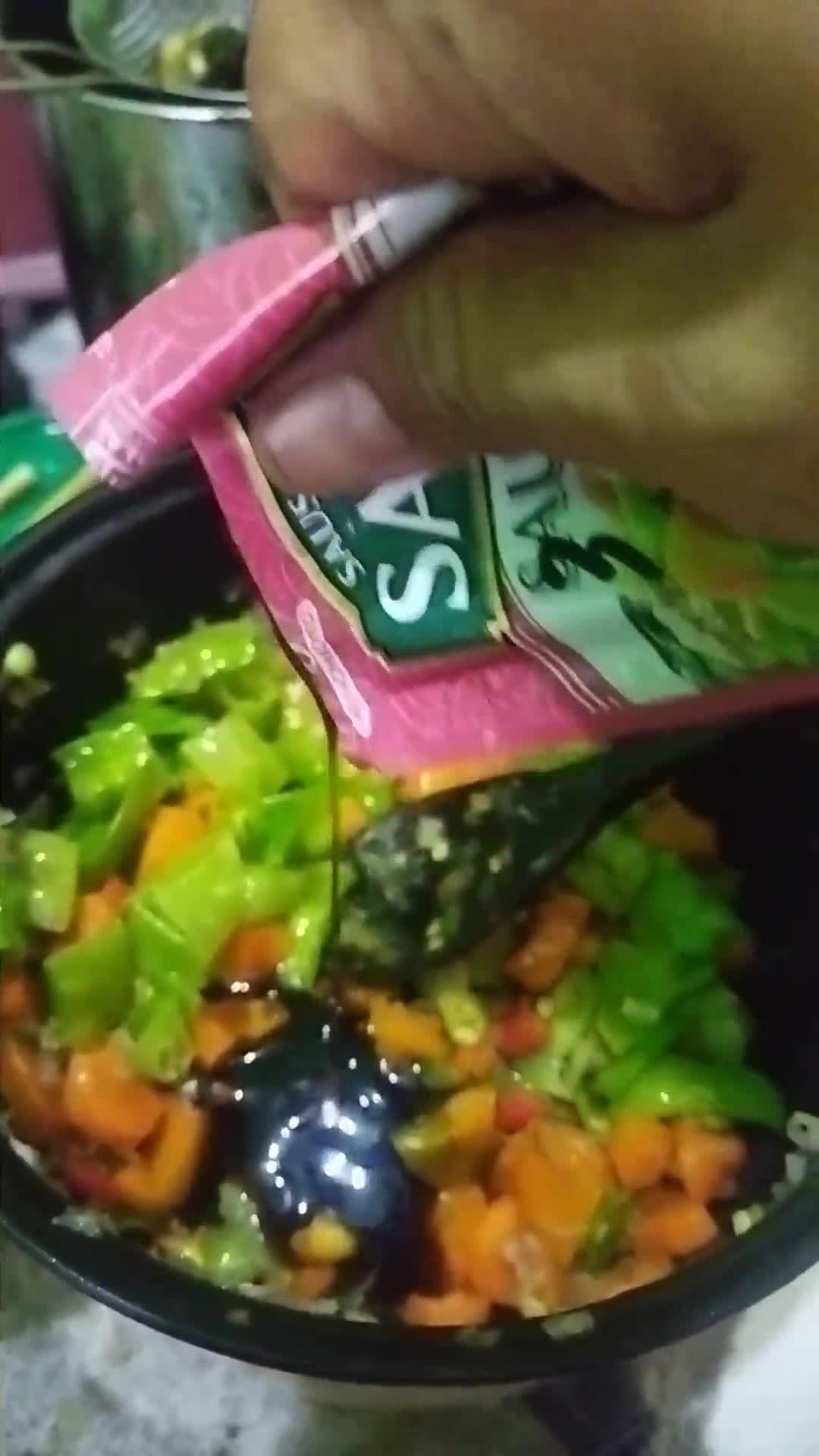 Foto langkah ke 8 dari resep Oseng Mercon Kacang Koro Ati Ampela.