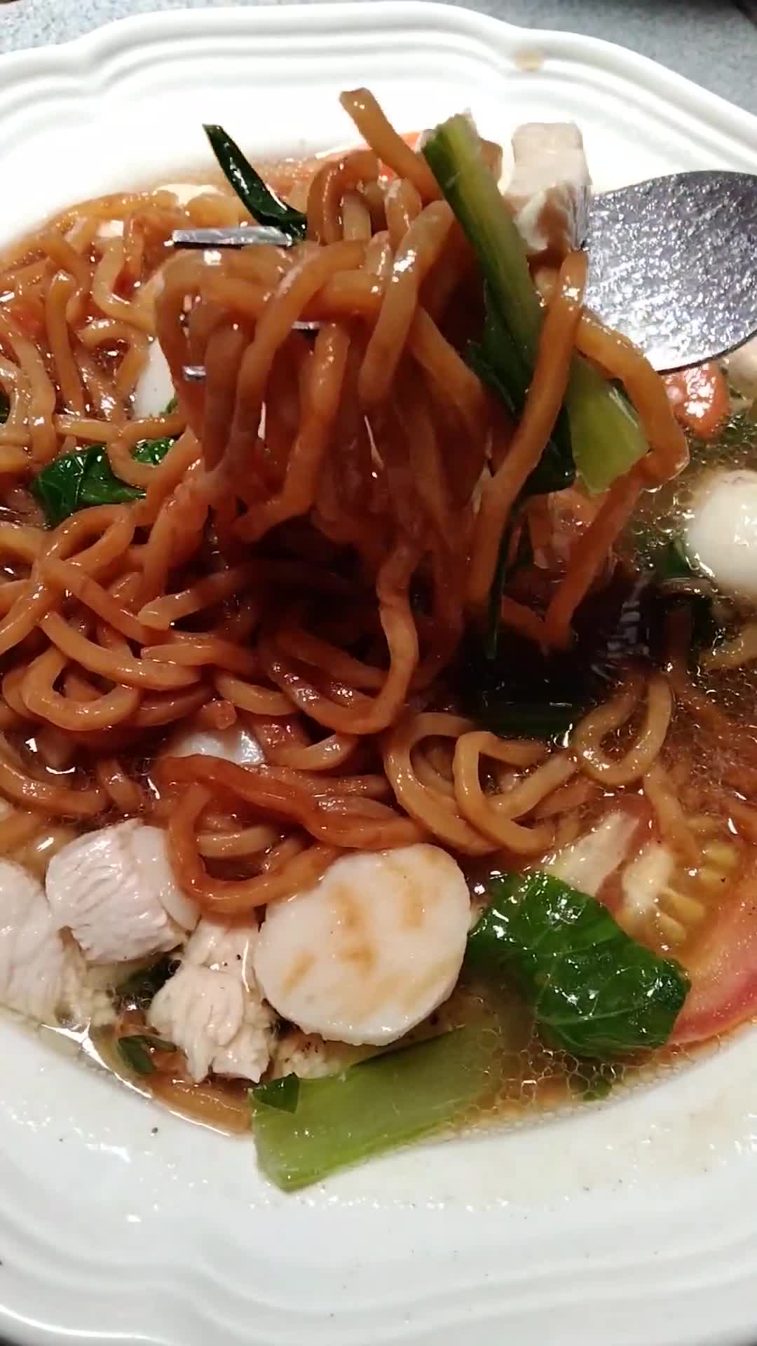 Gambar langkah 4 resipi Mee ladna.
