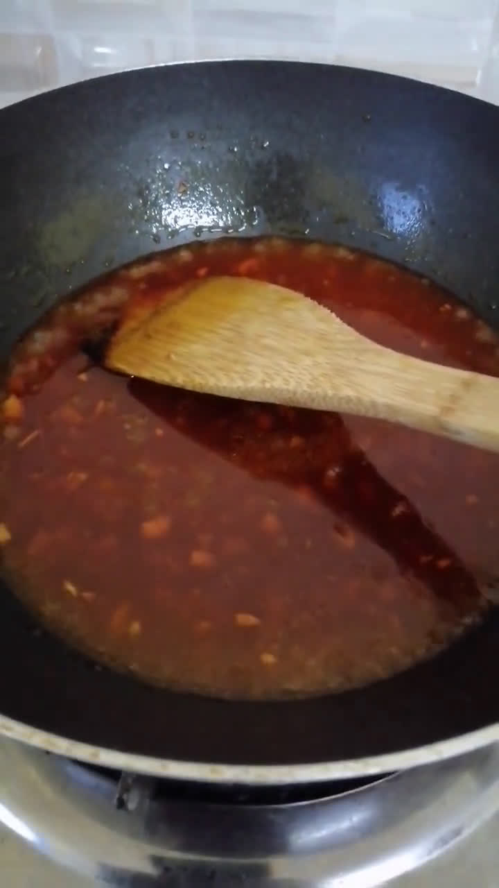 Gambar langkah 6 resipi Rice Paper Tteokbokki.