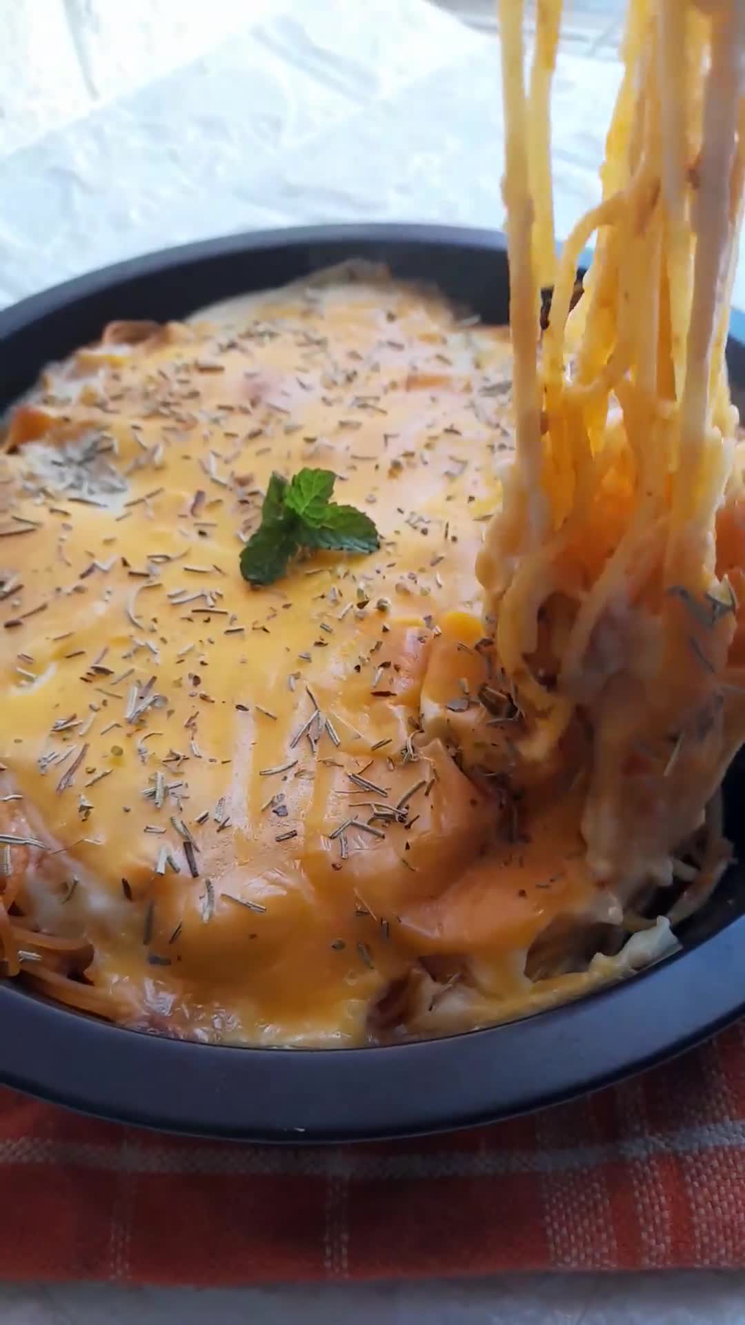 Foto langkah ke 9 dari resep Pasta Brulee/Fettucine Spaghetti Bolognese Panggang.