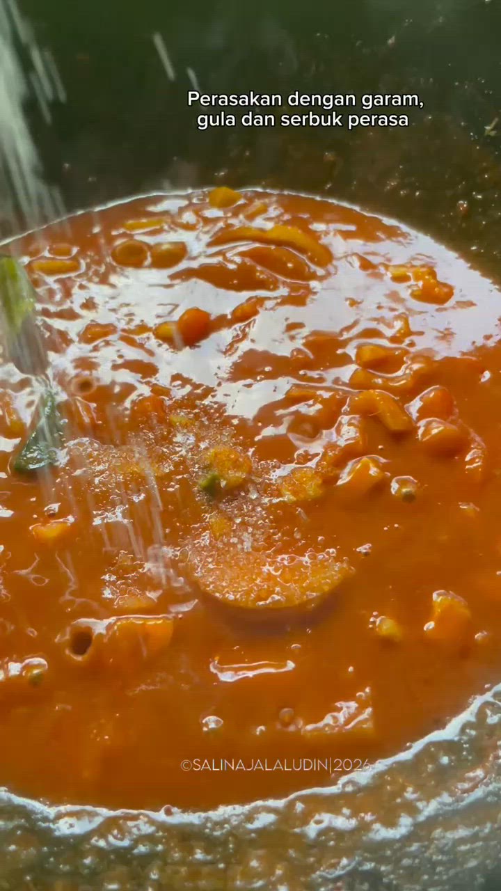 Gambar langkah 5 resipi Tilapia Merah Masak Tiga Rasa.