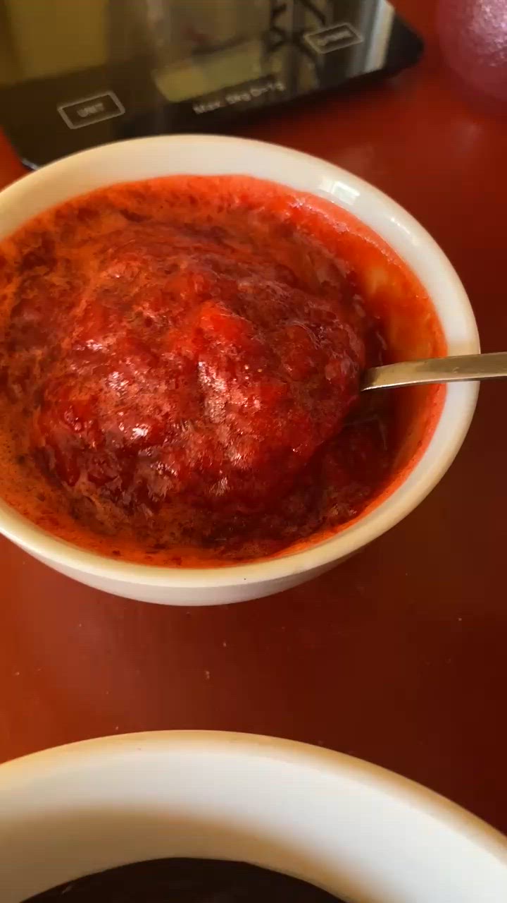 A picture of step 2 of Strawberry Compote 🍓.