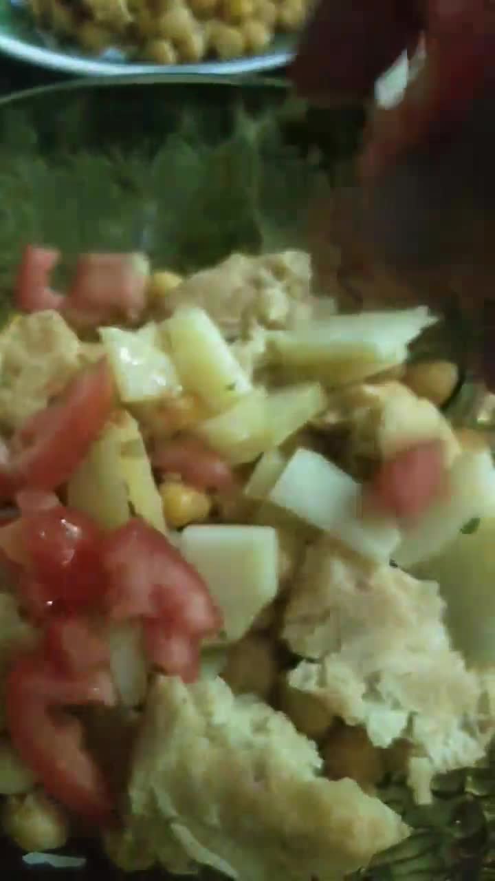 A picture of step 7 of Sweet n sour chana chaat.