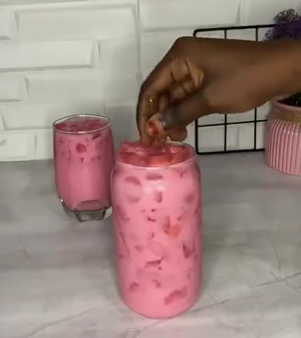 A picture of step 2 of Watermelon Sharbat.