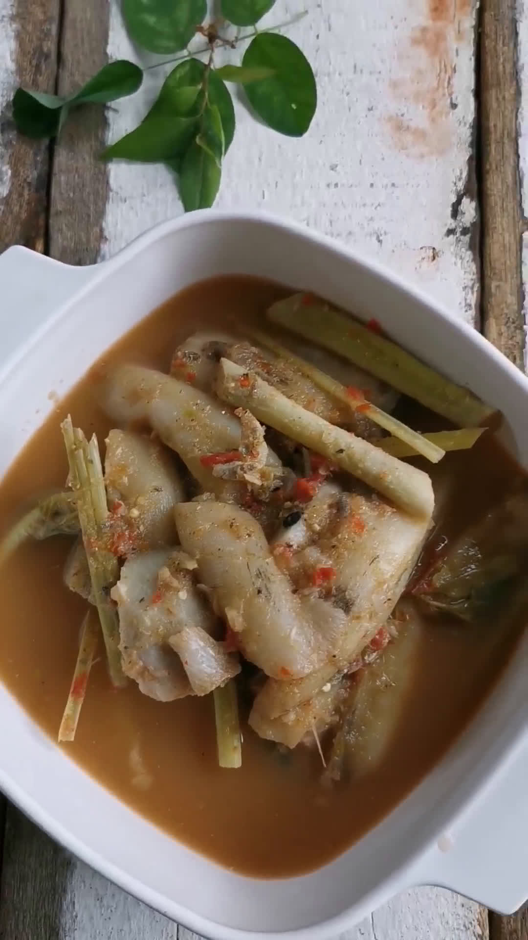 Gambar langkah 5 resipi Asam Rebus Keladi.