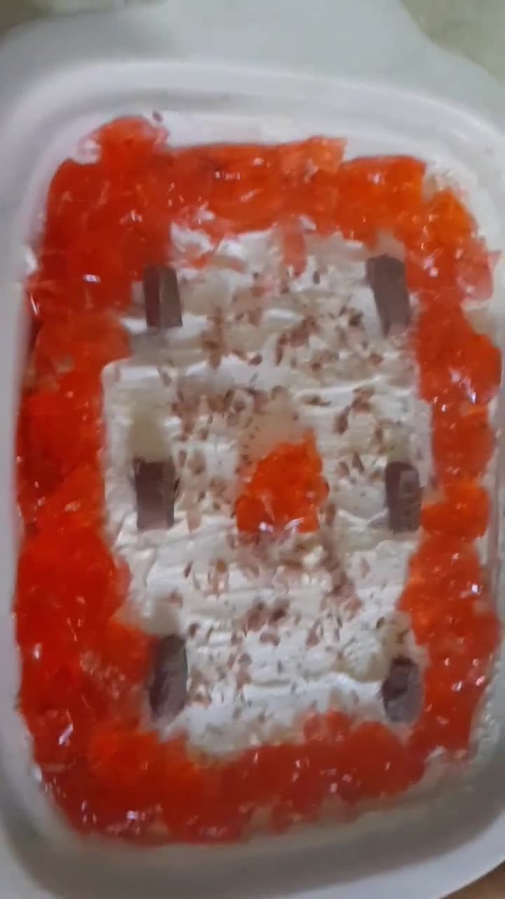 A picture of step 6 of Jelly Trifle (eid special 😋).