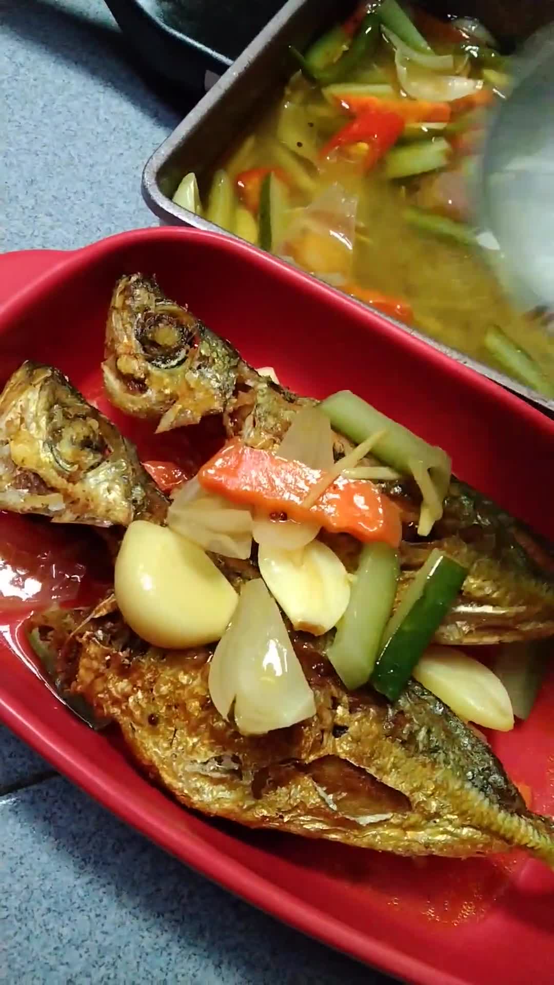 Gambar langkah 5 resipi Masak cuka ikan uji rashid a.k.a ikan lolong.