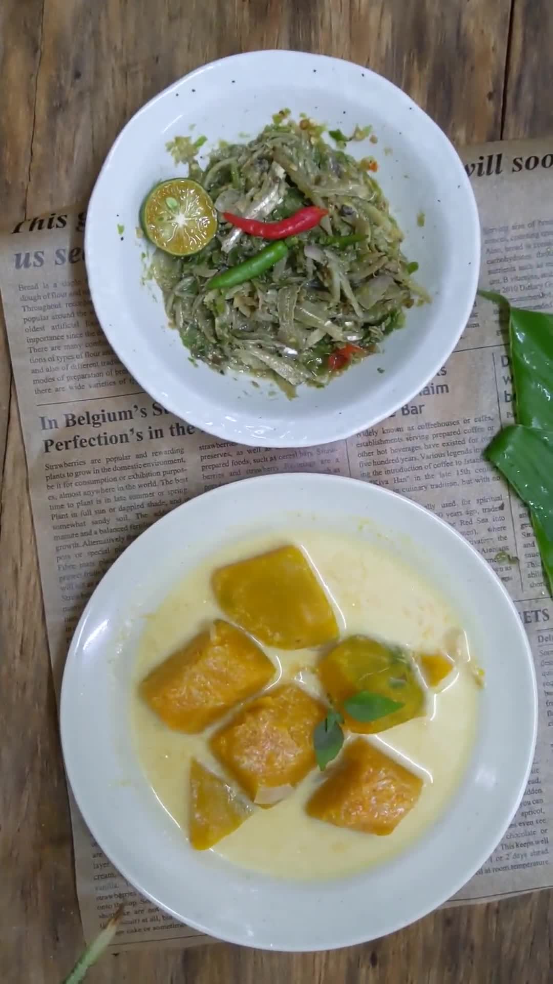 Gambar langkah 3 resipi Masak Lemak putih labu.