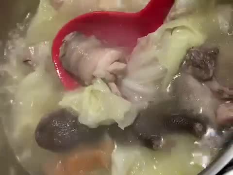 高麗菜雞腿湯の梅子菜脯的食譜步驟4照片