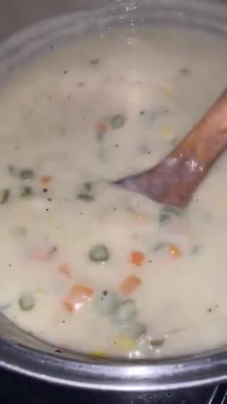 Foto langkah ke 7 dari resep Cream soup jagung (ayam,buncis,wortel).