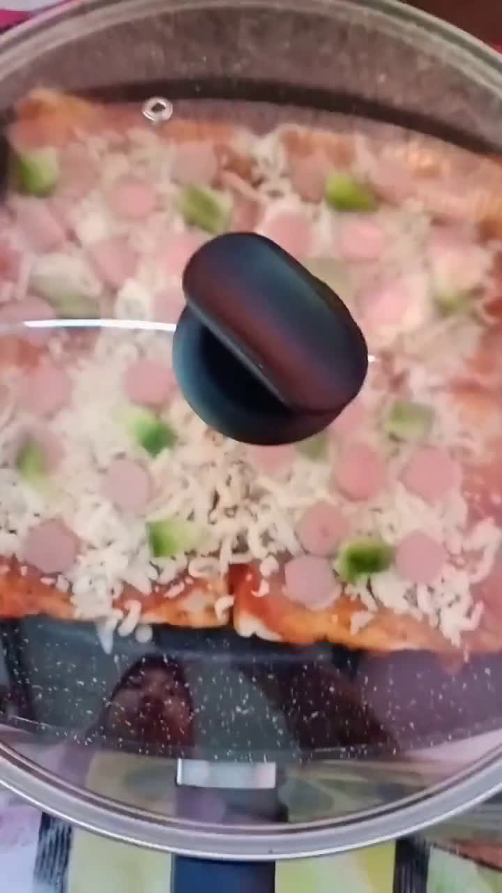 Gambar langkah 5 resipi Roti Pizza.