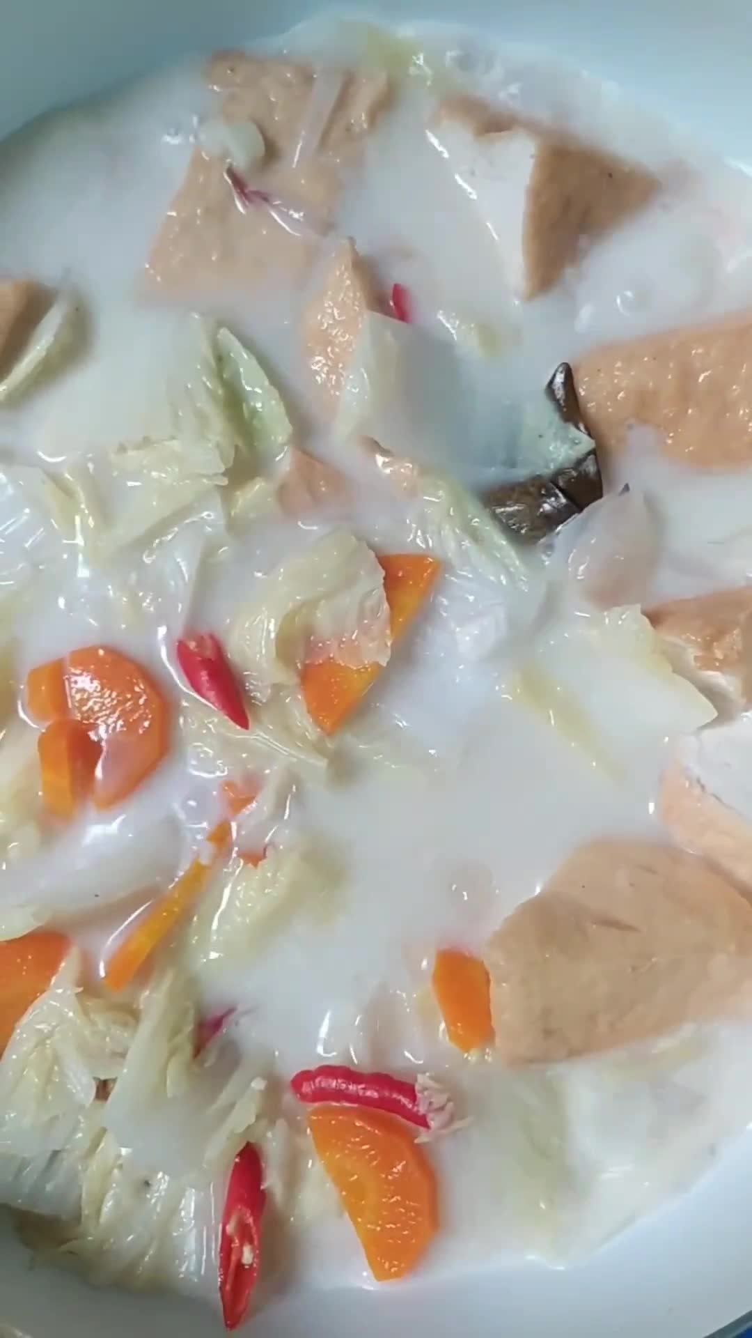 Foto langkah ke 3 dari resep Lodeh Sawi Putih Tahu.