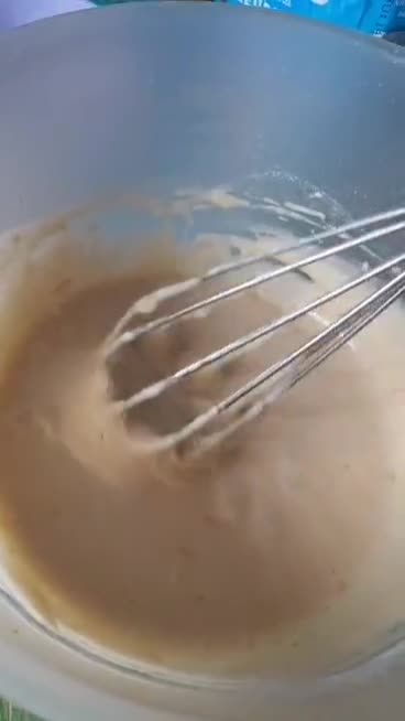 Foto del paso 2 de la receta: Hotcakes de naranja rellenos con dulce de leche🤤