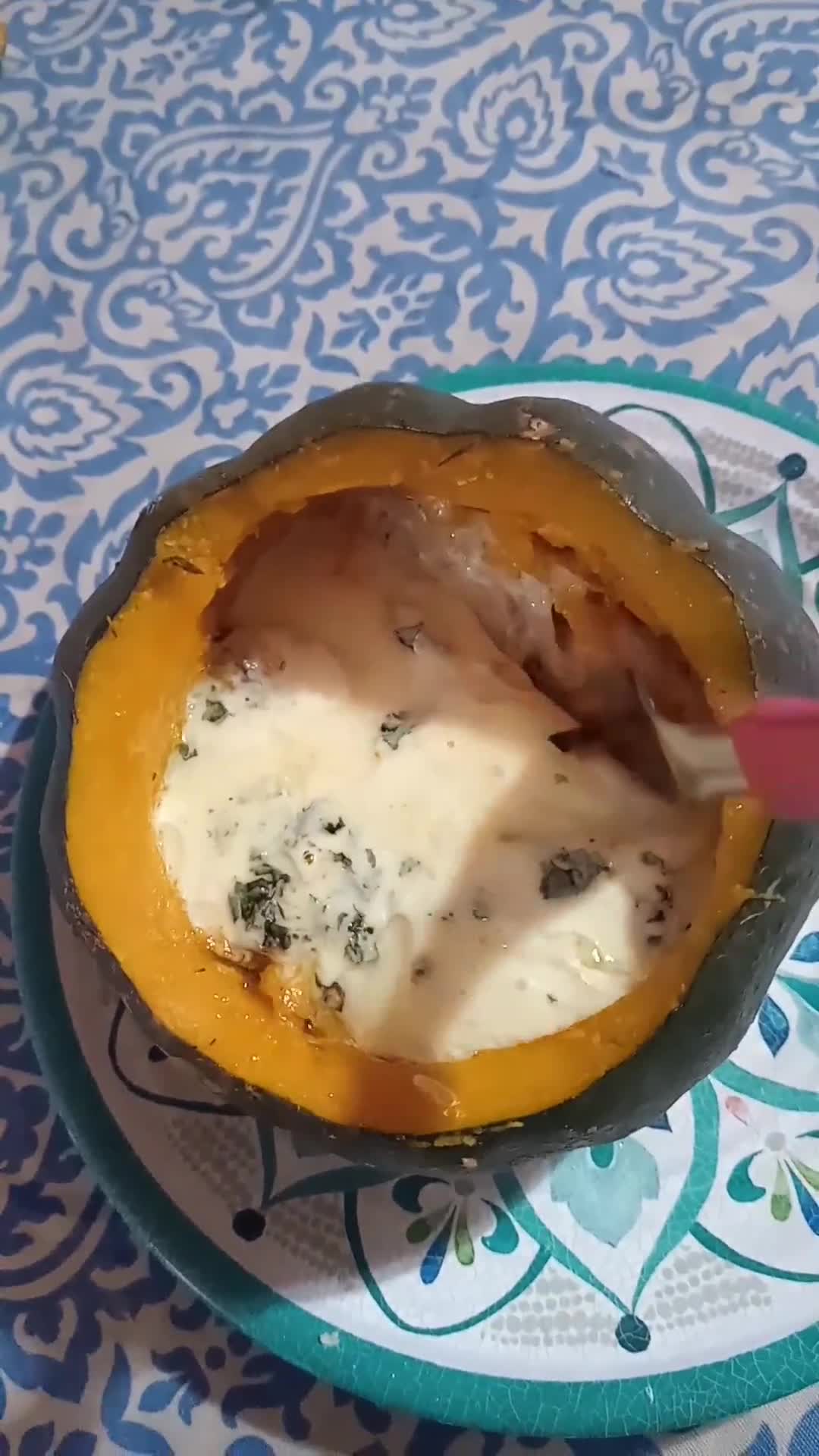Foto del paso 2 de la receta: Zapallo a los 4 quesos 🧀