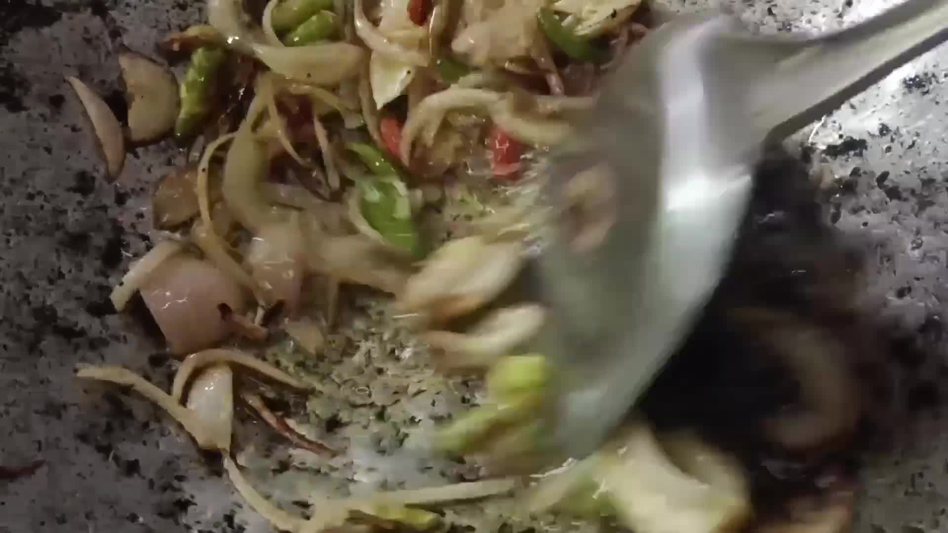 Gambar langkah 3 resipi 2:11:23 - Kentang goreng bersos tiram.