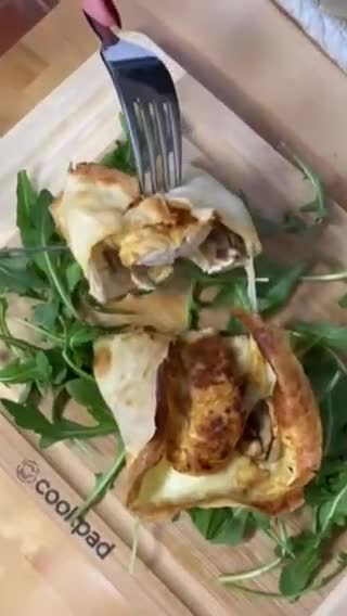 Foto del paso 10 de la receta: Crepes salados rellenos en freidora de aire