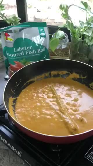 Gambar langkah 3 resipi Rendang Lobster.