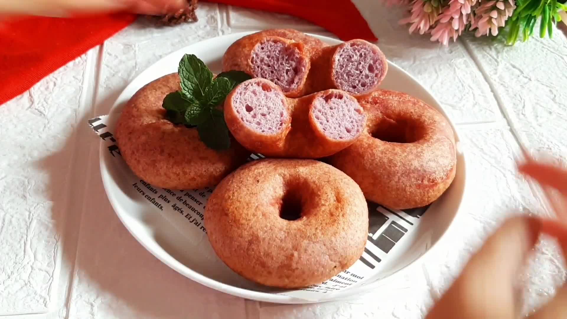 Foto langkah ke 10 dari resep Donat Ubi Gluten Free | Tanpa Telur.