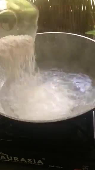 Gambar langkah 1 resipi Sagu Gula Melaka Susu Cair.