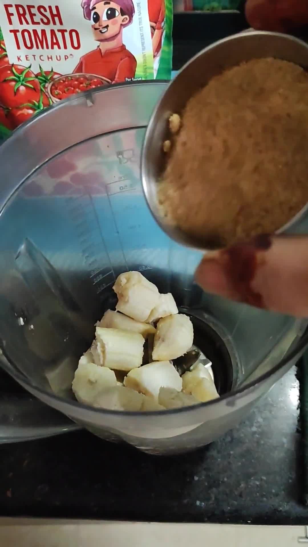 आइसक्रीम बॉर्न वीटा बनाना शेक रेसिपी चरण 1 फोटो