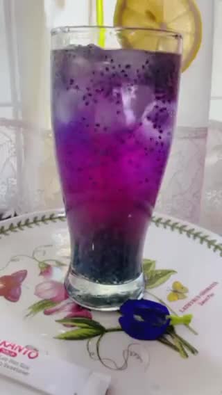 Gambar langkah 3 resipi 👩‍🍳Lemonade Bunga Telang.