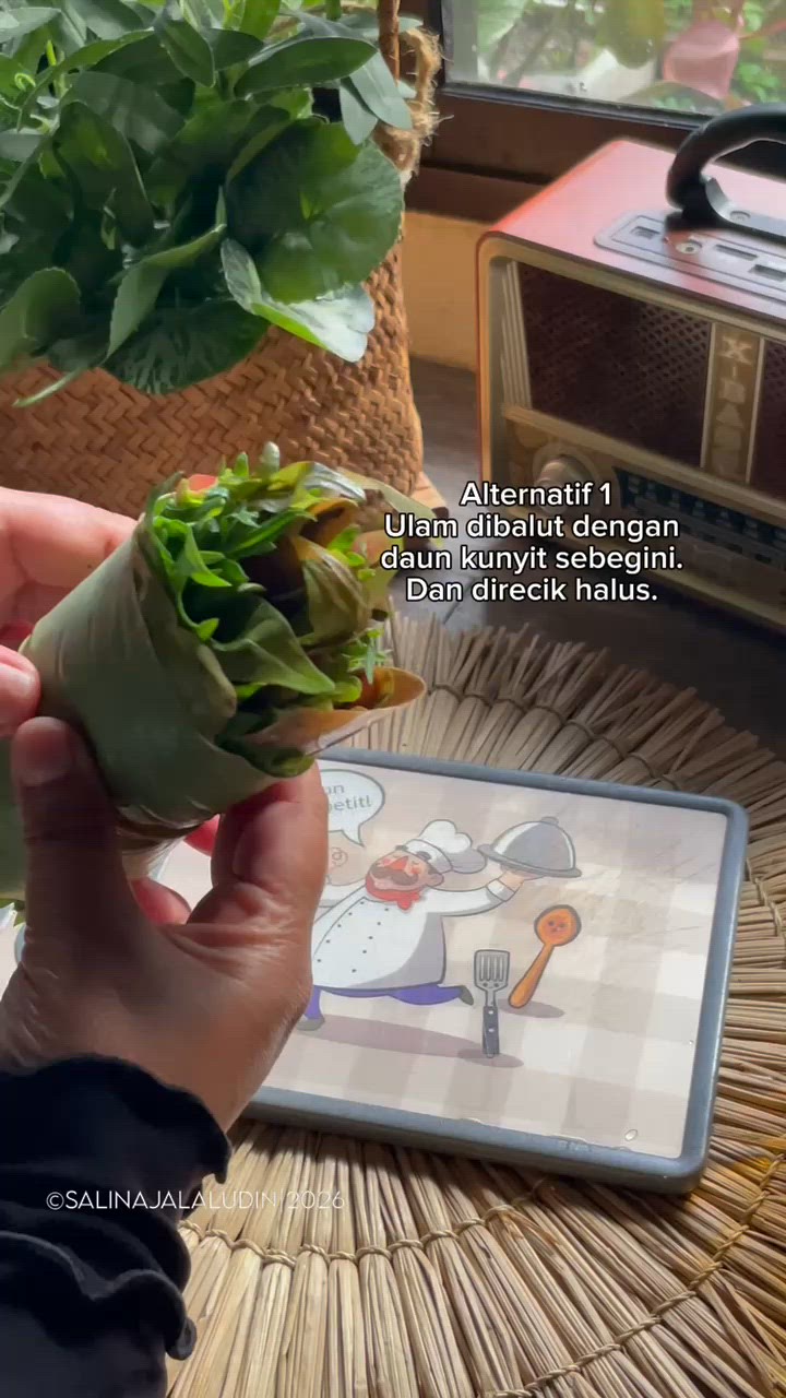 Gambar langkah 3 resipi Nasi Ulam.