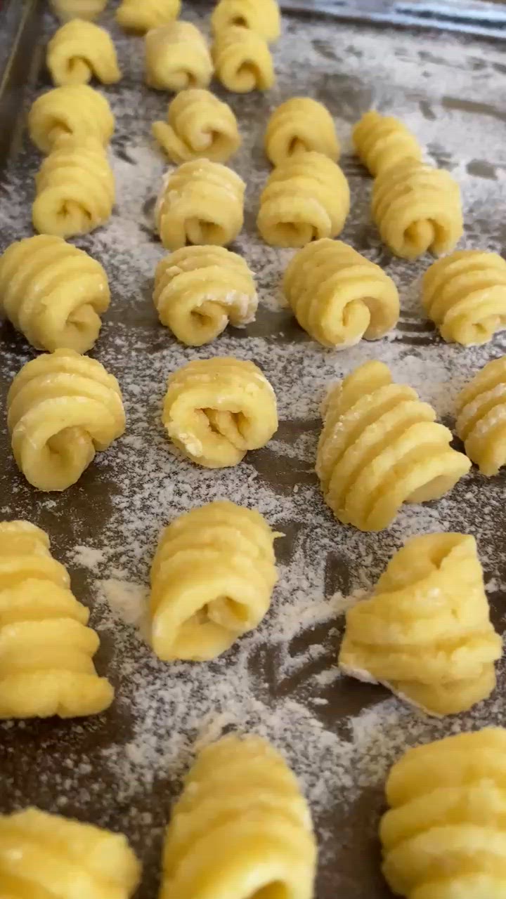A picture of step 5 of Homemade Gnocchi with Pizza/Pasta Sauce.