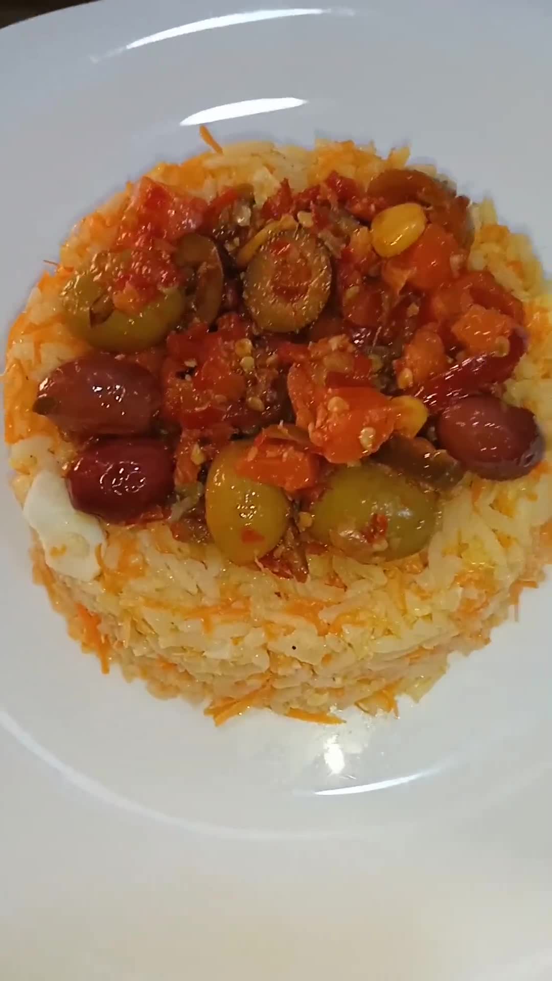 Une image de l'étape 7 de Salade de riz aux carottes râpées.