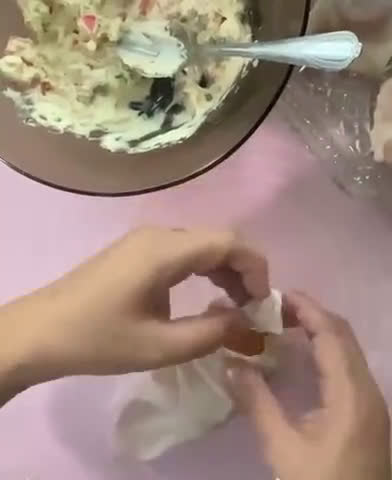 Gambar langkah 5 resipi Roti Khurasan Crab Rangoon (Roti Baghdad).
