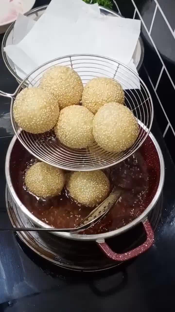Gambar langkah 9 resipi Kuih Bom Bijan /Kuih Bom/Onde-Onde.