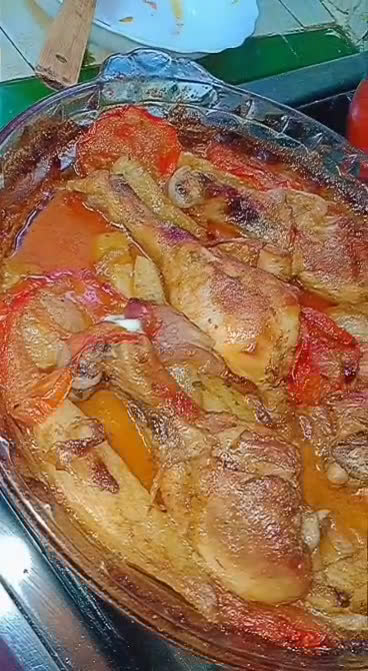صورة لخطوة 2 من وصفة دجاج محمر في الفرن بتتبيلة رائعة ✨🤤