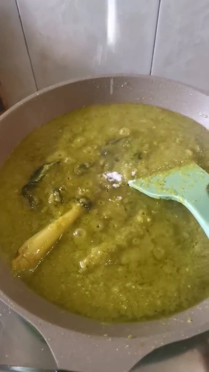 Gambar langkah 4 resipi Udang Masak Tempoyak.