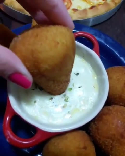 Foto do passo 7 de Coxinha com massa de batata 🍗🥔
