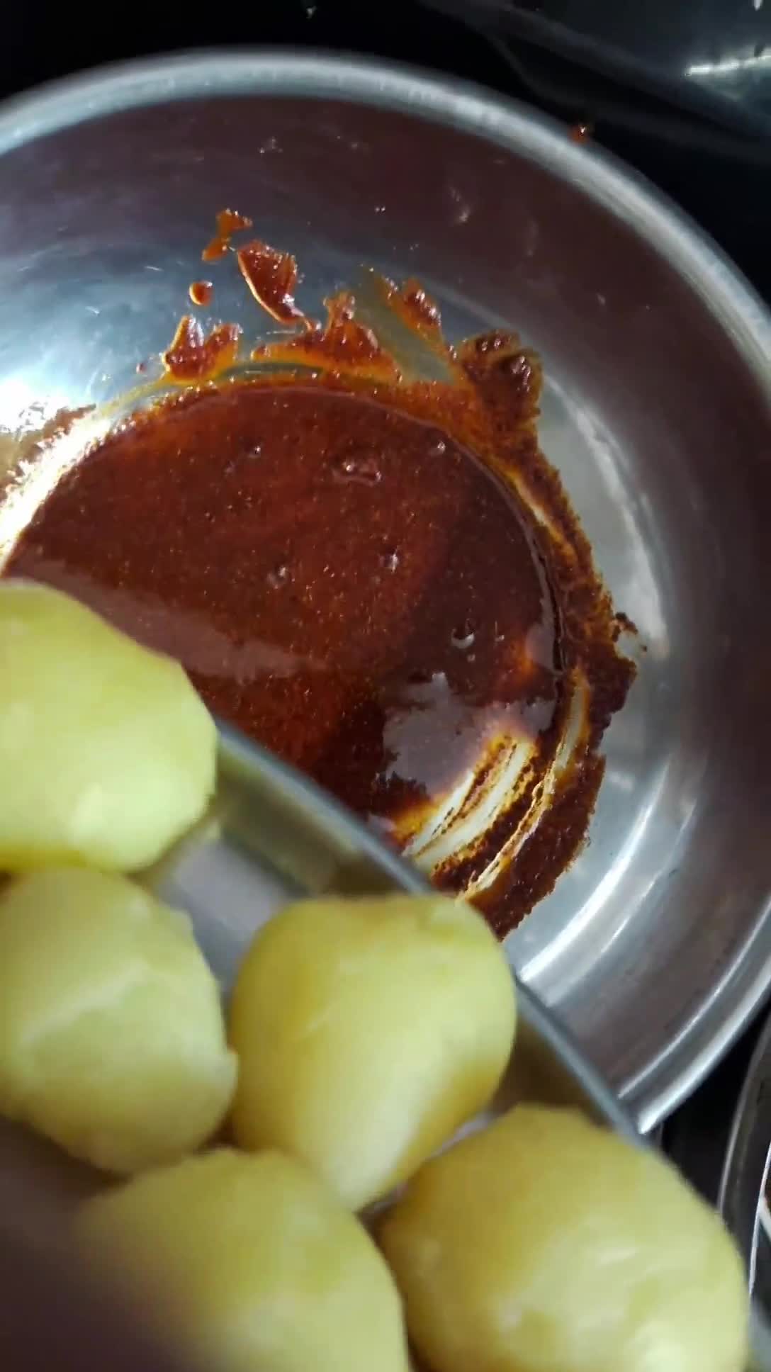 काठियावाड़ी लहसुनिया बटेका रेसिपी चरण 3 फोटो