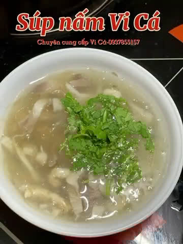 Hình bước làm 1 của món Súp Vi Cá