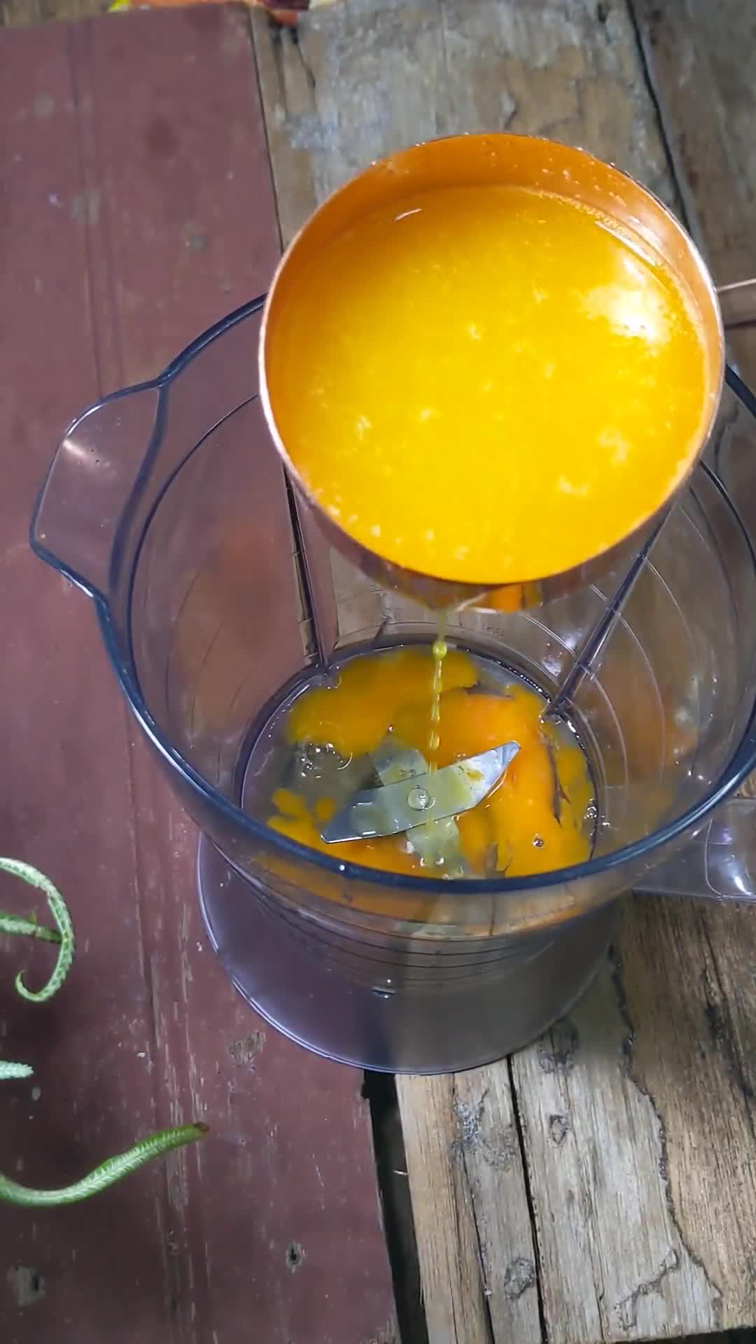 Gambar langkah 3 resipi Apam Gula Hangus Rice Cooker.