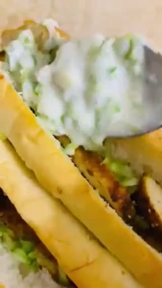 A picture of step 9 of Shawarma 🥙 Burgers 🍔 With Yogurt & cucumber 🥒 Dip.