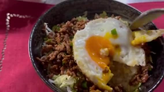とーちゃん特製カレーミンチ丼作り方5写真