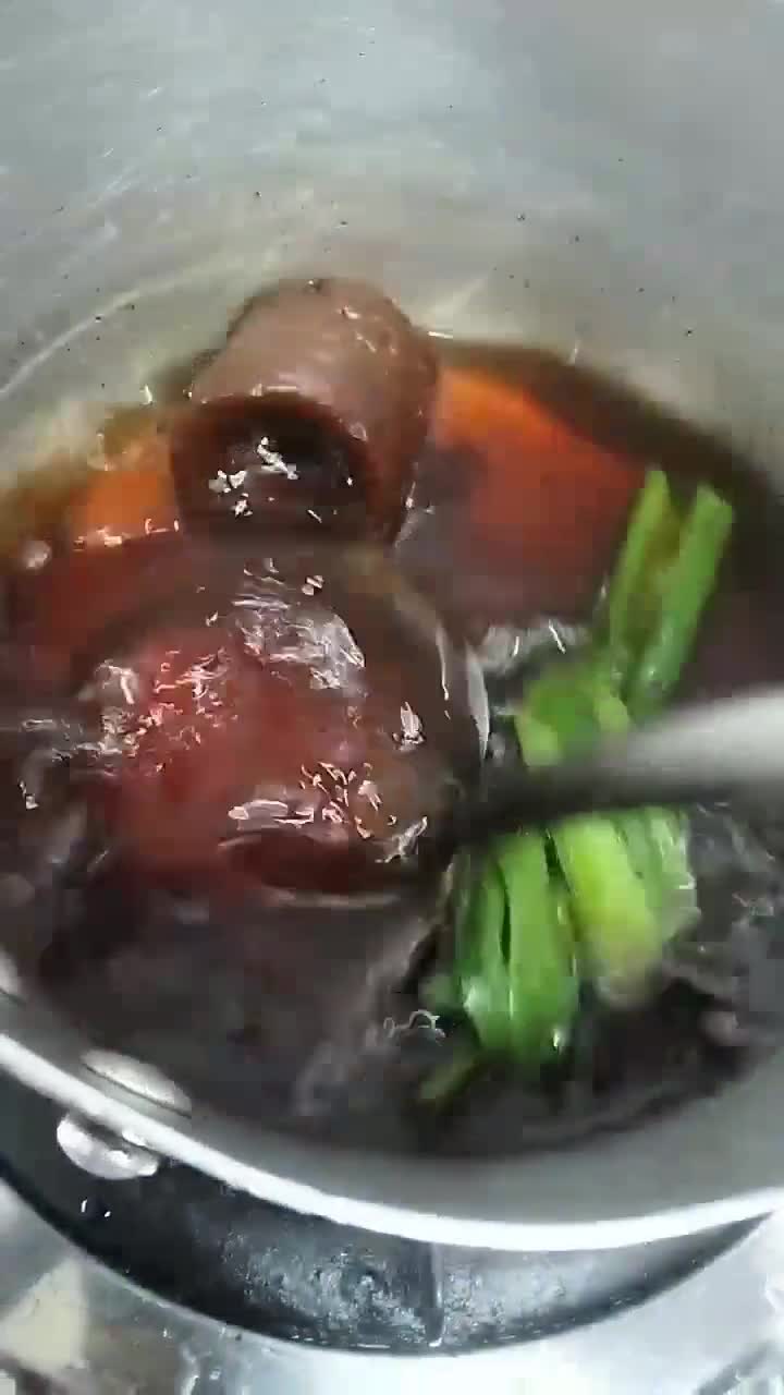 Gambar langkah 3 resipi Sagu gula melaka.
