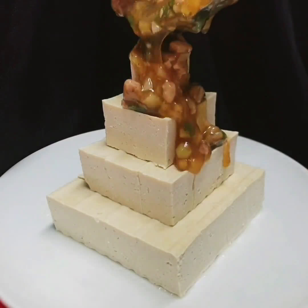 川辣麻婆豆腐金字塔的食譜步驟4照片