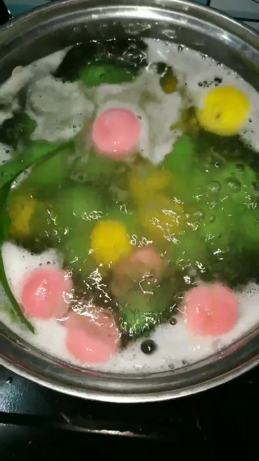 Foto langkah ke 3 dari resep 454. Klepon Rainbow.