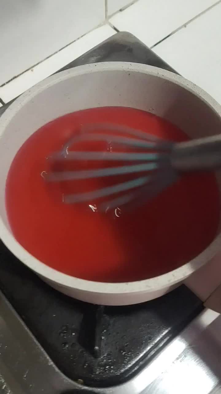 Foto langkah ke 2 dari resep Es Jelly Lumut.
