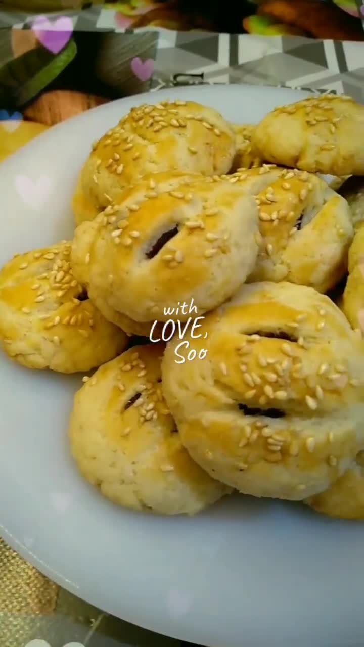 صورة لخطوة 8 من وصفة كحك بعجوة سهل وبطعم لذيذ ومميز 😋❤️